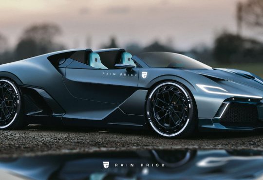 Bugatti Divo Speedster - Render fotografija